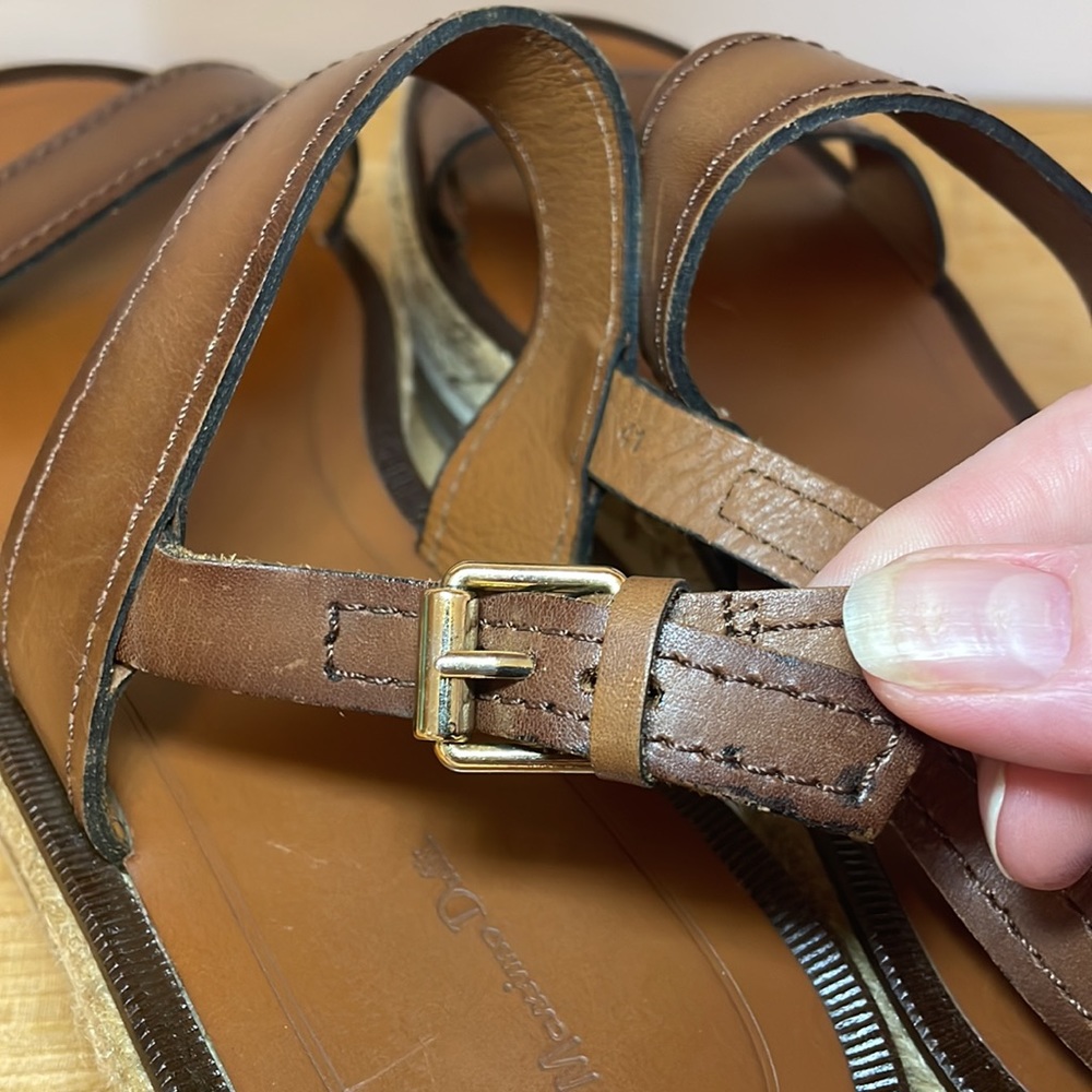 Massimo Dutti leather sandals size 10 - Picture 7 of 16